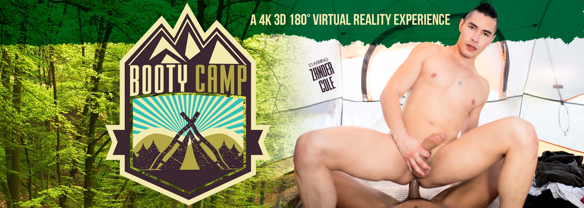 Booty Camp - Gay VR Porn Video, Starring: Zander Cole