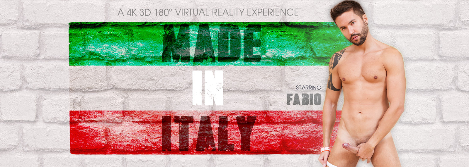 Made in Italy - Gay VR Porn Video, Starring: Fabio